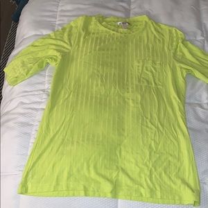Neon green tee